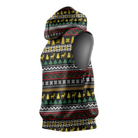 Time To Get Blitzened Christmas Sleeveless Hoodie Xmas Holiday Patterns - Wonder Print Shop