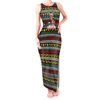 Time To Get Blitzened Christmas Tank Maxi Dress Xmas Holiday Patterns - Wonder Print Shop