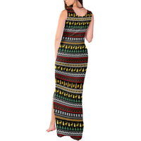 Time To Get Blitzened Christmas Tank Maxi Dress Xmas Holiday Patterns - Wonder Print Shop
