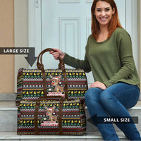 Time To Get Blitzened Christmas Travel Bag Xmas Holiday Patterns - Wonder Print Shop