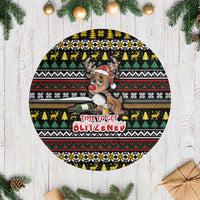 Time To Get Blitzened Christmas Tree Skirt Xmas Holiday Patterns - Wonder Print Shop