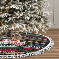 Time To Get Blitzened Christmas Tree Skirt Xmas Holiday Patterns - Wonder Print Shop