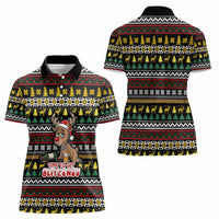 Time To Get Blitzened Christmas Women Polo Shirt Xmas Holiday Patterns - Wonder Print Shop