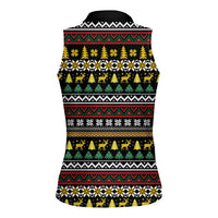 Time To Get Blitzened Christmas Women Sleeveless Polo Shirt Xmas Holiday Patterns - Wonder Print Shop