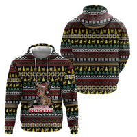 Time To Get Blitzened Christmas Zip Hoodie Xmas Holiday Patterns - Wonder Print Shop
