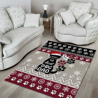 To Best Dog Dad Christmas Design Area Rug Xmas Holiday Patterns - Wonder Print Shop