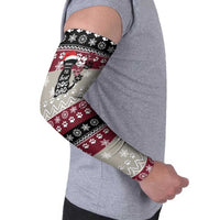 To Best Dog Dad Christmas Design Arm Sleeves Xmas Holiday Patterns - Wonder Print Shop