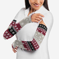 To Best Dog Dad Christmas Design Arm Sleeves Xmas Holiday Patterns - Wonder Print Shop