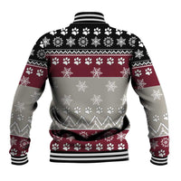 To Best Dog Dad Christmas Design Baseball Jacket Xmas Holiday Patterns - Wonder Print Shop