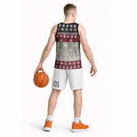 To Best Dog Dad Christmas Design Basketball Jersey Xmas Holiday Patterns - Wonder Print Shop