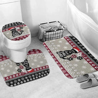 To Best Dog Dad Christmas Design Bathroom Set Xmas Holiday Patterns - Wonder Print Shop