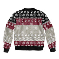 To Best Dog Dad Christmas Design Bomber Jacket Xmas Holiday Patterns - Wonder Print Shop