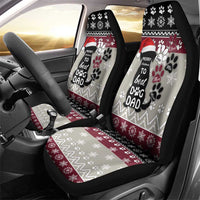 To Best Dog Dad Christmas Design Car Seat Cover Xmas Holiday Patterns - Wonder Print Shop