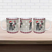 To Best Dog Dad Christmas Design Ceramic Mug Xmas Holiday Patterns - Wonder Print Shop