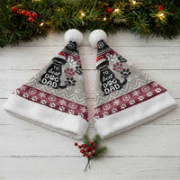 To Best Dog Dad Christmas Design Christmas Santa Hat Xmas Holiday Patterns - Wonder Print Shop