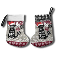 To Best Dog Dad Christmas Design Christmas Stocking Xmas Holiday Patterns - Wonder Print Shop