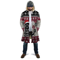 To Best Dog Dad Christmas Design Cloak Xmas Holiday Patterns - Wonder Print Shop