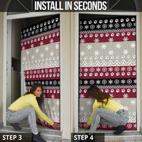 To Best Dog Dad Christmas Design Door Cover Xmas Holiday Patterns - Wonder Print Shop