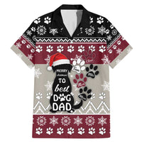 To Best Dog Dad Christmas Design Family Matching Mermaid Dress and Hawaiian Shirt Xmas Holiday Patterns - Wonder Print Shop
