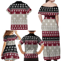 To Best Dog Dad Christmas Design Family Matching Off Shoulder Maxi Dress and Hawaiian Shirt Xmas Holiday Patterns - Wonder Print Shop