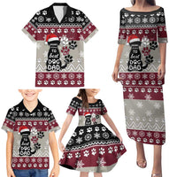 To Best Dog Dad Christmas Design Family Matching Puletasi and Hawaiian Shirt Xmas Holiday Patterns - Wonder Print Shop