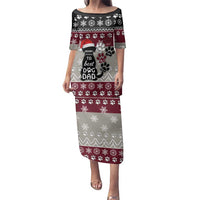 To Best Dog Dad Christmas Design Family Matching Puletasi and Hawaiian Shirt Xmas Holiday Patterns - Wonder Print Shop