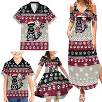 To Best Dog Dad Christmas Design Family Matching Summer Maxi Dress and Hawaiian Shirt Xmas Holiday Patterns - Wonder Print Shop