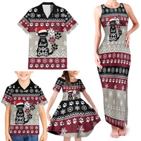 To Best Dog Dad Christmas Design Family Matching Tank Maxi Dress and Hawaiian Shirt Xmas Holiday Patterns - Wonder Print Shop