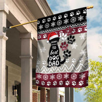To Best Dog Dad Christmas Design Garden Flag Xmas Holiday Patterns - Wonder Print Shop