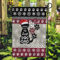 To Best Dog Dad Christmas Design Garden Flag Xmas Holiday Patterns - Wonder Print Shop