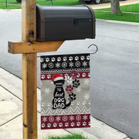 To Best Dog Dad Christmas Design Garden Flag Xmas Holiday Patterns - Wonder Print Shop