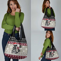 To Best Dog Dad Christmas Design Grocery Bag Xmas Holiday Patterns - Wonder Print Shop