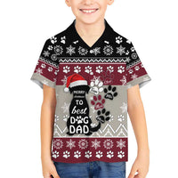 To Best Dog Dad Christmas Design Hawaiian Shirt Xmas Holiday Patterns - Wonder Print Shop