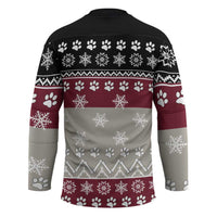 To Best Dog Dad Christmas Design Hockey Jersey Xmas Holiday Patterns - Wonder Print Shop