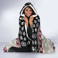 To Best Dog Dad Christmas Design Hooded Blanket Xmas Holiday Patterns - Wonder Print Shop