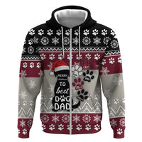 To Best Dog Dad Christmas Design Hoodie Xmas Holiday Patterns - Wonder Print Shop