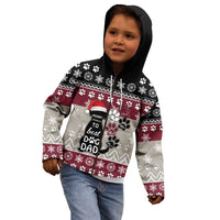 To Best Dog Dad Christmas Design Kid Hoodie Xmas Holiday Patterns - Wonder Print Shop