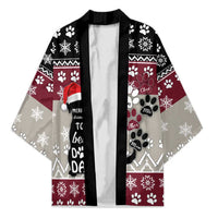 To Best Dog Dad Christmas Design Kimono Xmas Holiday Patterns - undefined