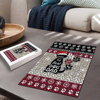 To Best Dog Dad Christmas Design Puzzle Xmas Holiday Patterns - Wonder Print Shop