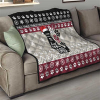 To Best Dog Dad Christmas Design Quilt Xmas Holiday Patterns - Wonder Print Shop