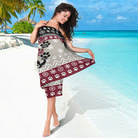 To Best Dog Dad Christmas Design Sarong Xmas Holiday Patterns - Wonder Print Shop