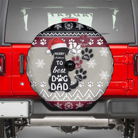 To Best Dog Dad Christmas Design Spare Tire Cover Xmas Holiday Patterns - Wonder Print Shop