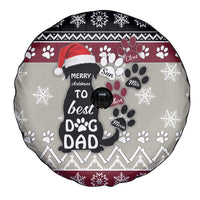To Best Dog Dad Christmas Design Spare Tire Cover Xmas Holiday Patterns - Wonder Print Shop