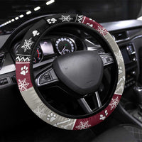 To Best Dog Dad Christmas Design Steering Wheel Cover Xmas Holiday Patterns - Wonder Print Shop