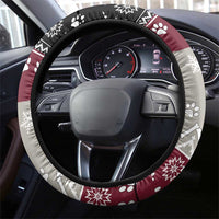 To Best Dog Dad Christmas Design Steering Wheel Cover Xmas Holiday Patterns - Wonder Print Shop