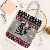 To Best Dog Dad Christmas Design Tote Bag Xmas Holiday Patterns - Wonder Print Shop