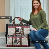 To Best Dog Dad Christmas Design Travel Bag Xmas Holiday Patterns - Wonder Print Shop