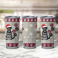 To Best Dog Dad Christmas Design Tumbler Cup Xmas Holiday Patterns - Wonder Print Shop