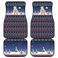 Christmas Alien Pattern with UFO Abduction of Santa Reindeer Snowy Forest Car Mats Xmas Holiday Patterns - Wonder Print Shop