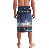 Christmas Alien Pattern with UFO Abduction of Santa Reindeer Snowy Forest Lavalava Xmas Holiday Patterns - Wonder Print Shop
